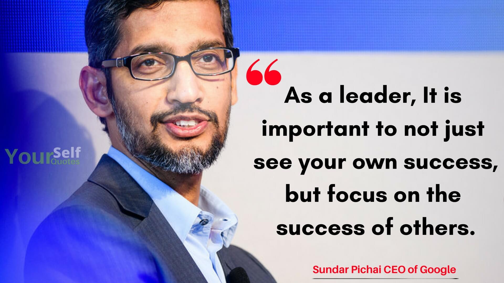 Sundar Pichai Quotes On Success