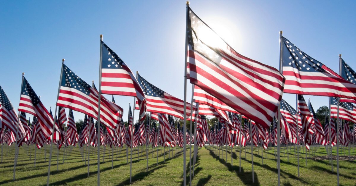 Memorial Day America Flag