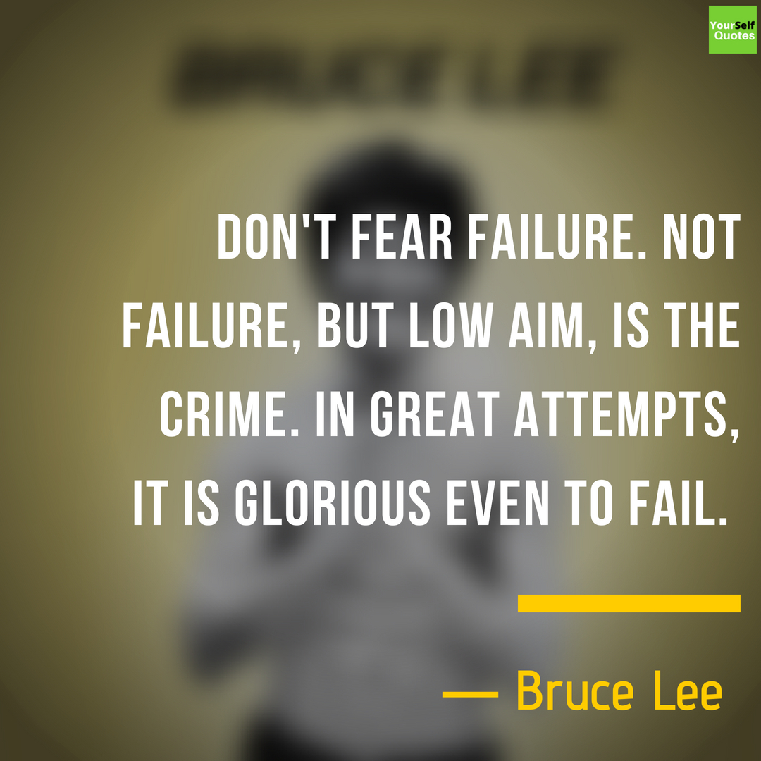 Bruce Lee Quote on Failure