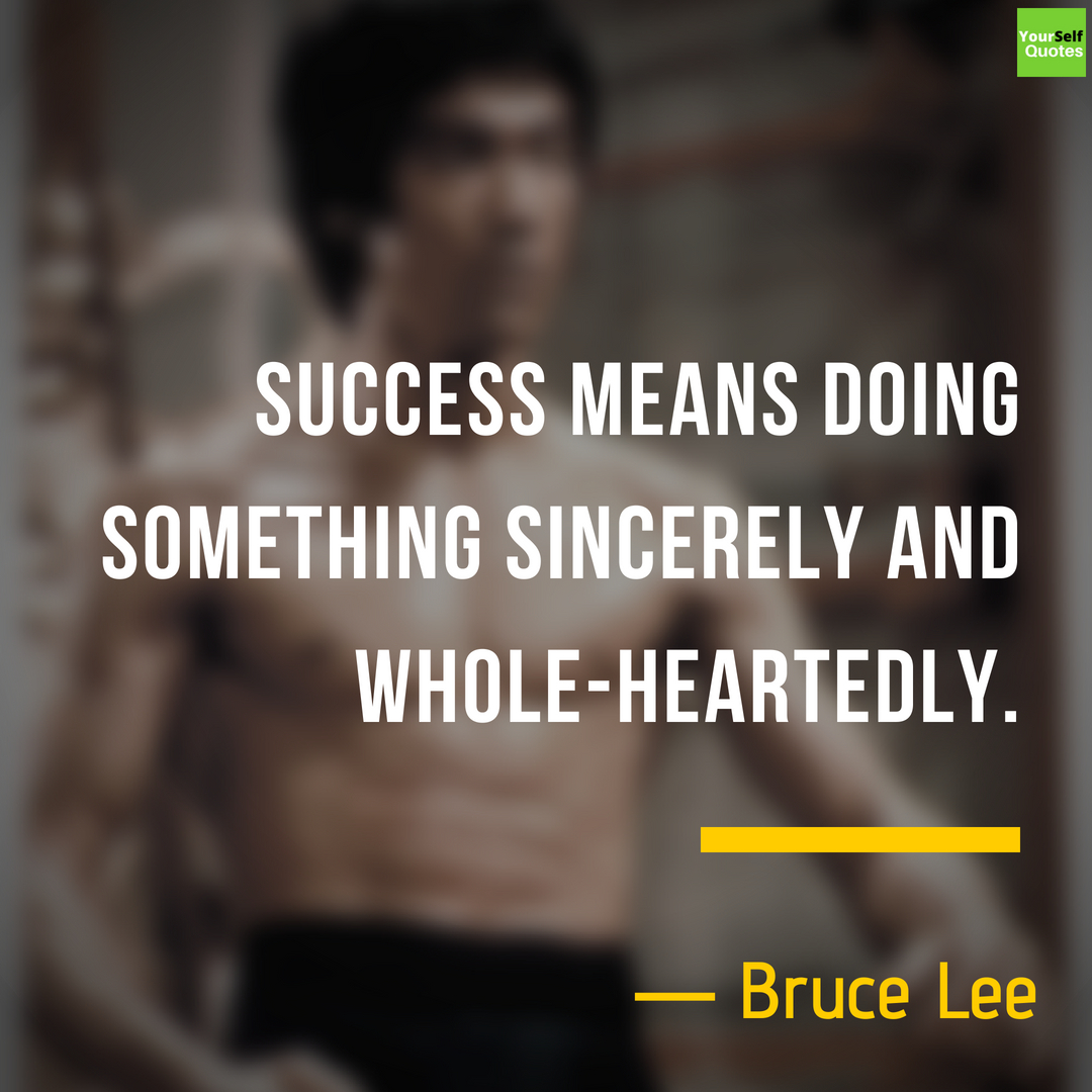 Bruce Lee Quotes Images on Success