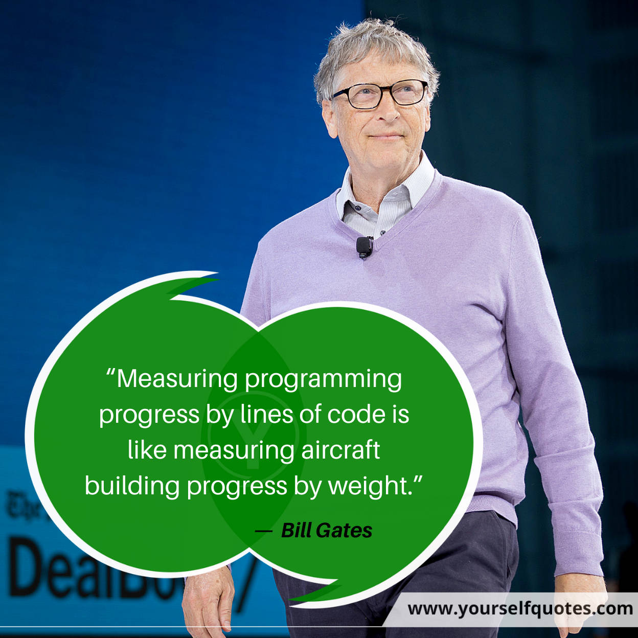 Gambar Bill Gates Mengutip