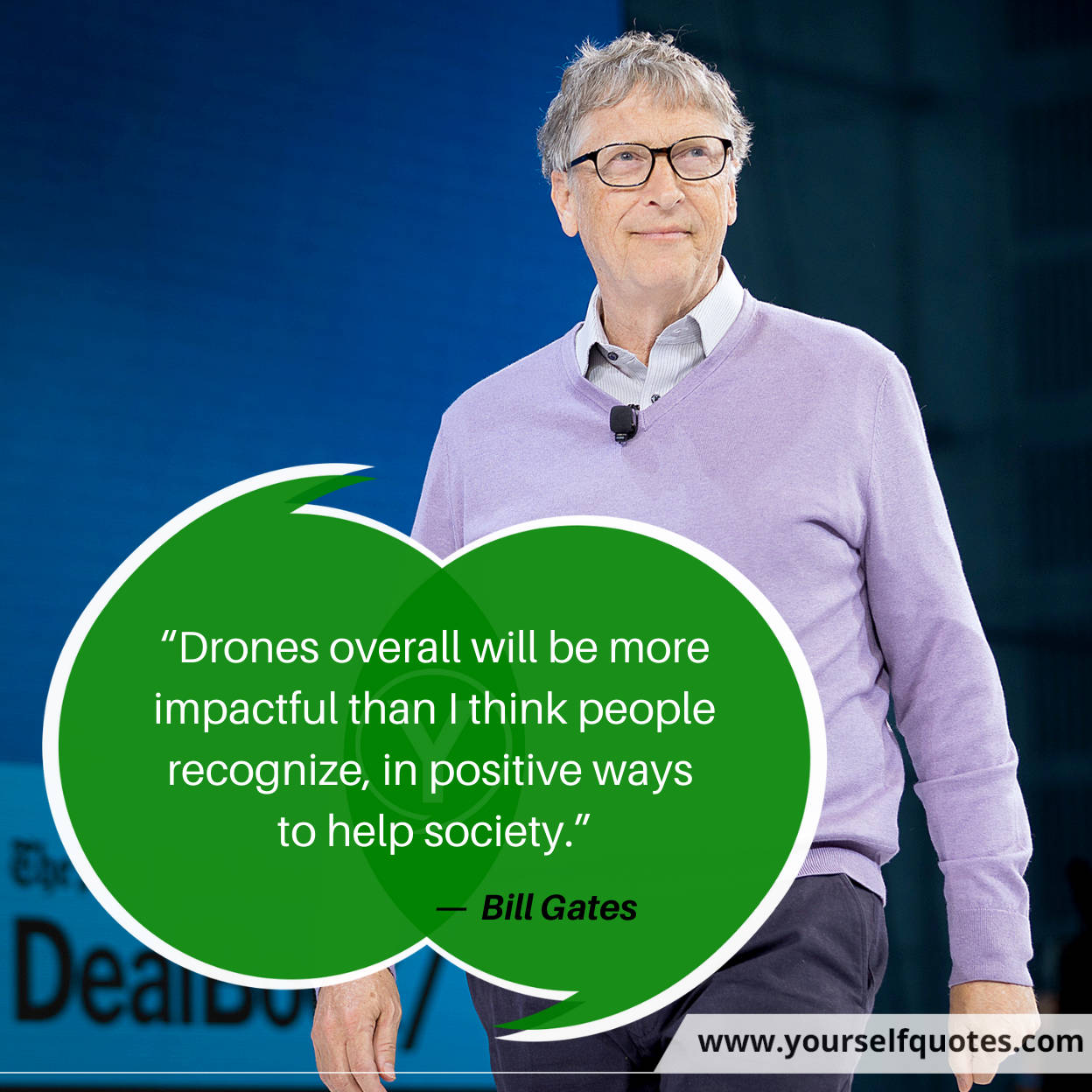 Gambar Bill Gates Mengutip