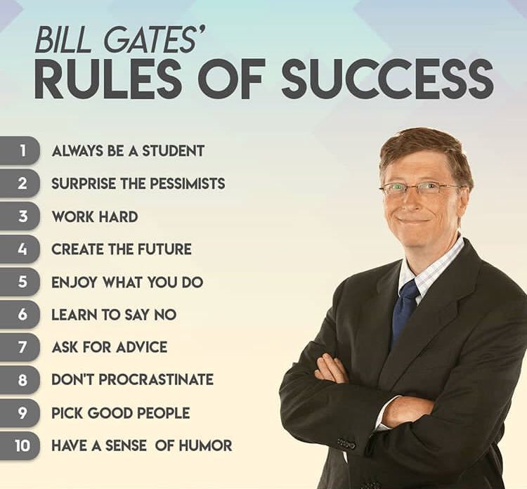 10 Aturan Kesuksesan Bill Gate