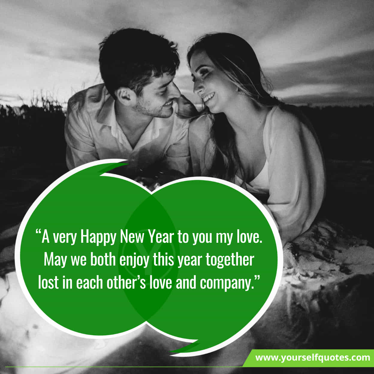 Blissful Happy New Year Greetings for Love