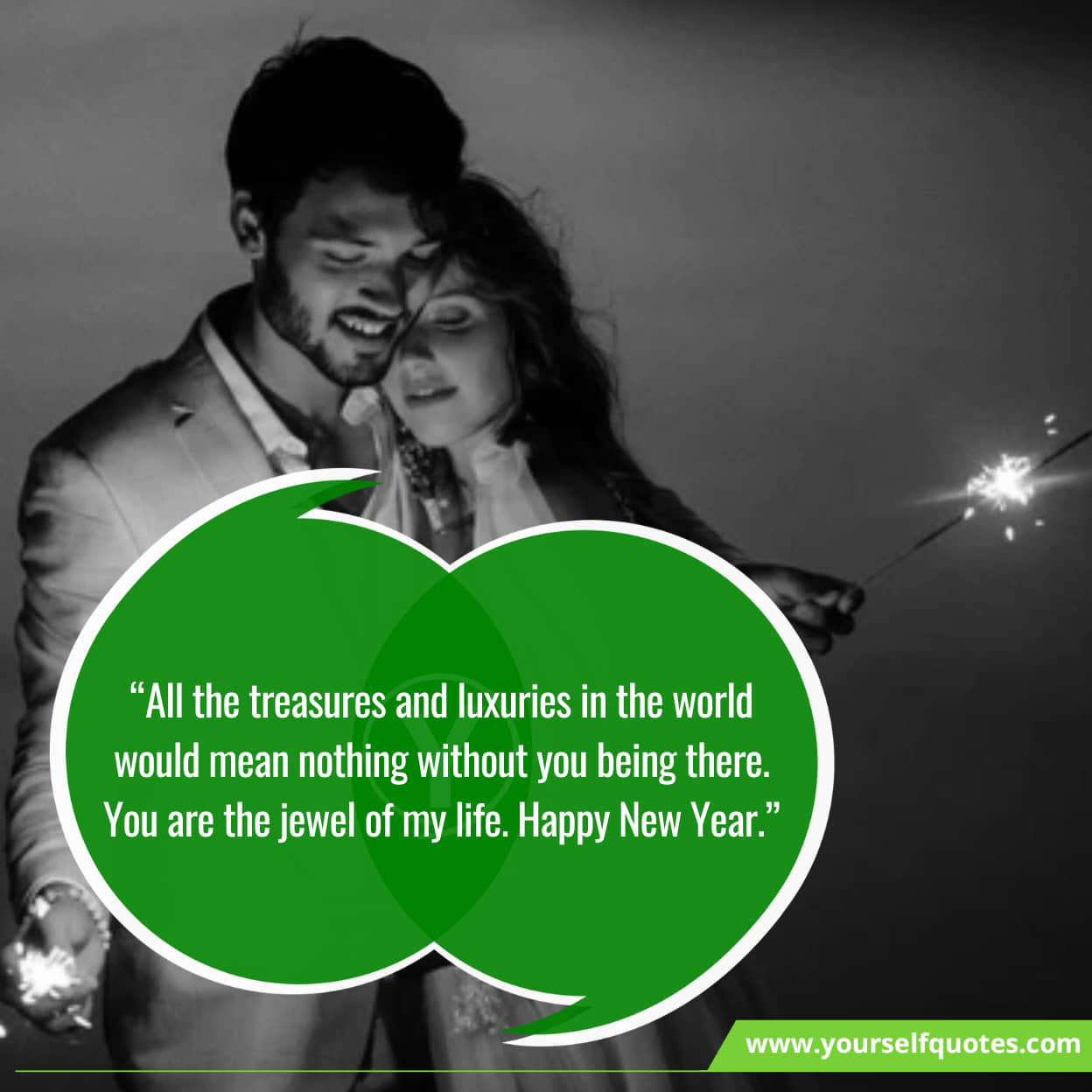 Blissful Wishes For Wife On New Year 