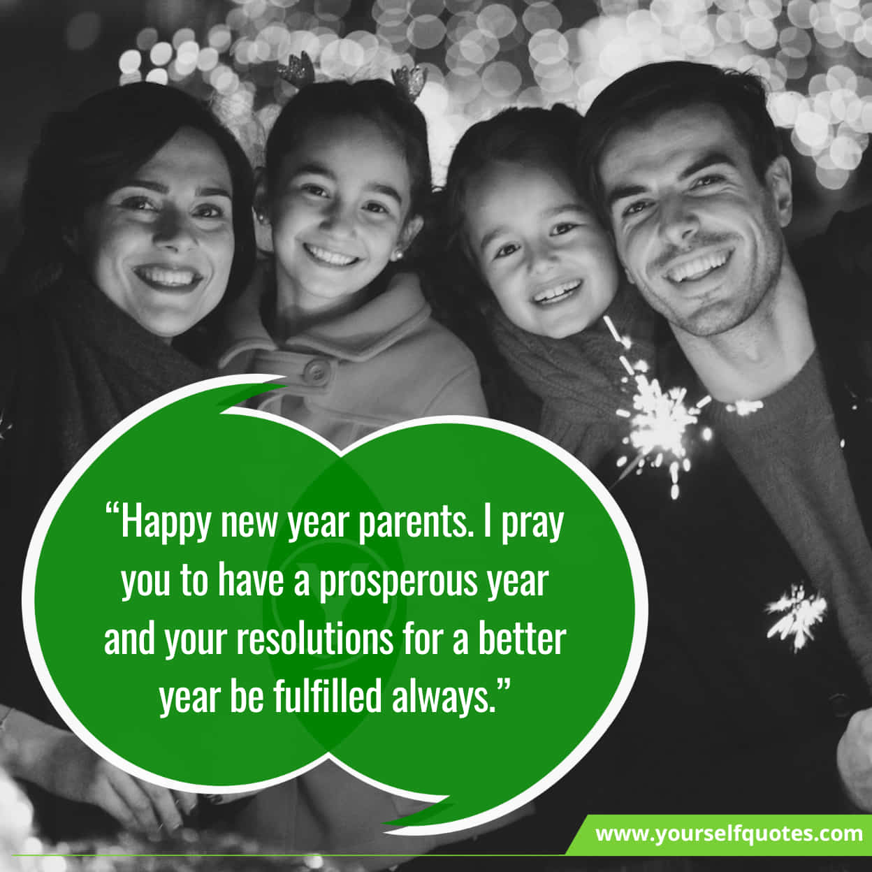 Cheerful Adorable New Year Wishes For Parents