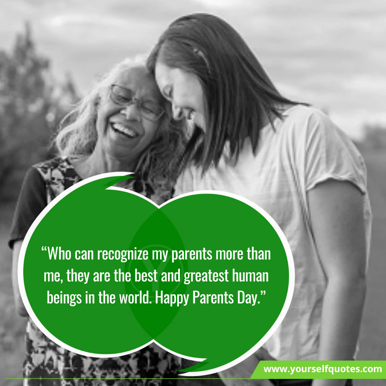 Expressing love and appreciation to parents