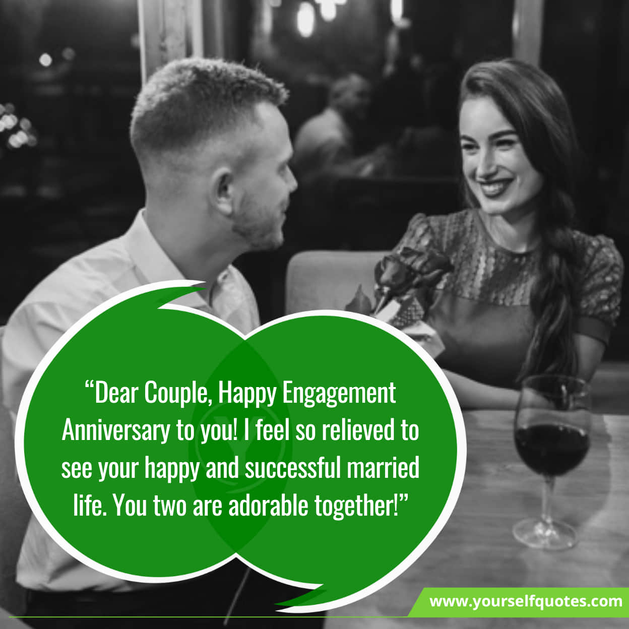 Happy Engagement Anniversary Wishes 