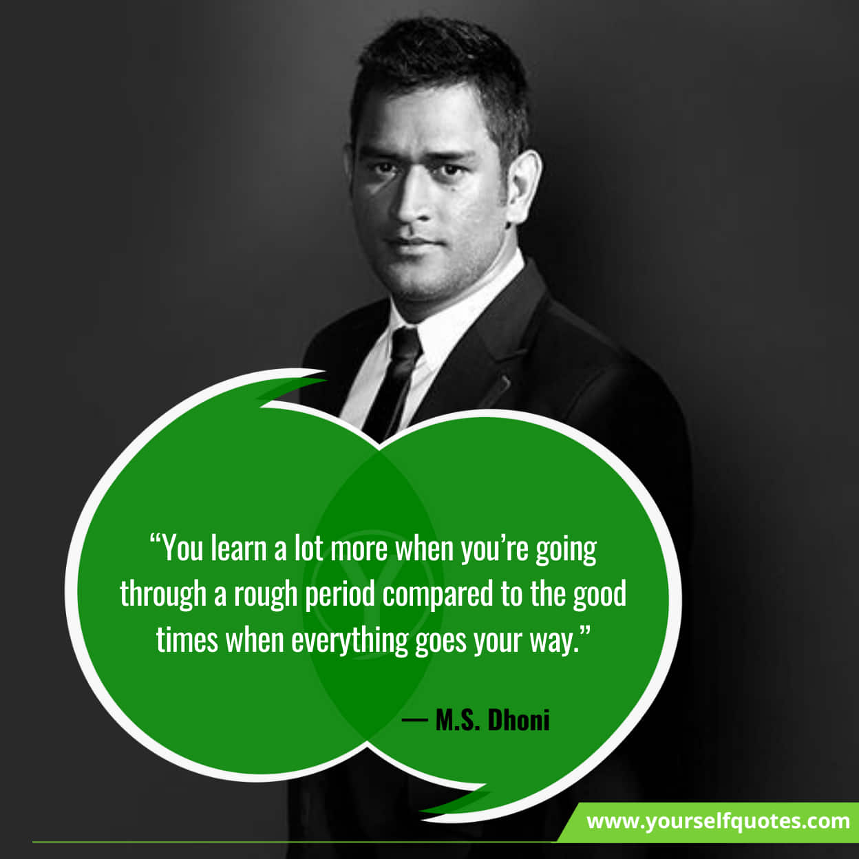 MS Dhoni Quotes On Success