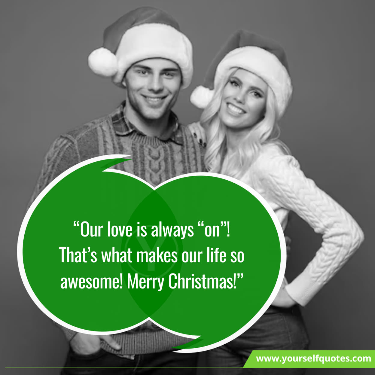 Romantic Merry Christmas wishes for husband
