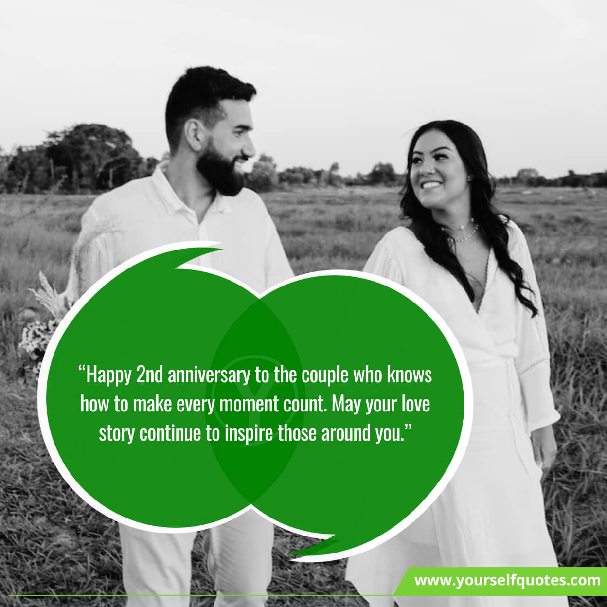 Sending Love and Anniversary Wishes on Your 2nd Year