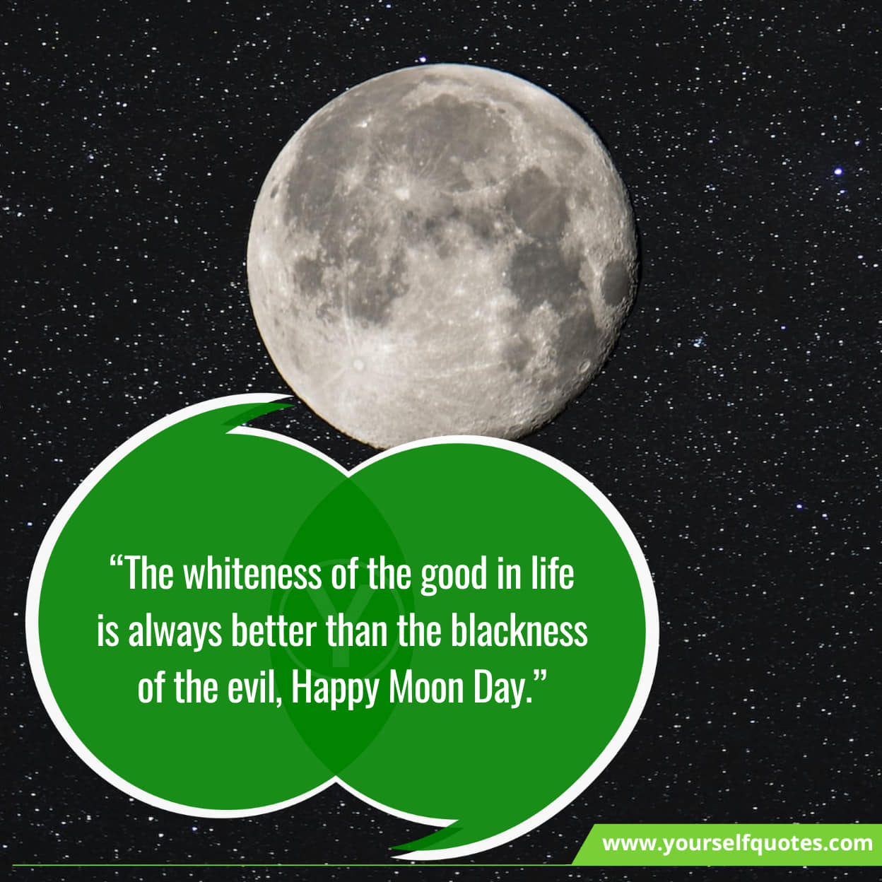 Sending wishes on National Moon Day