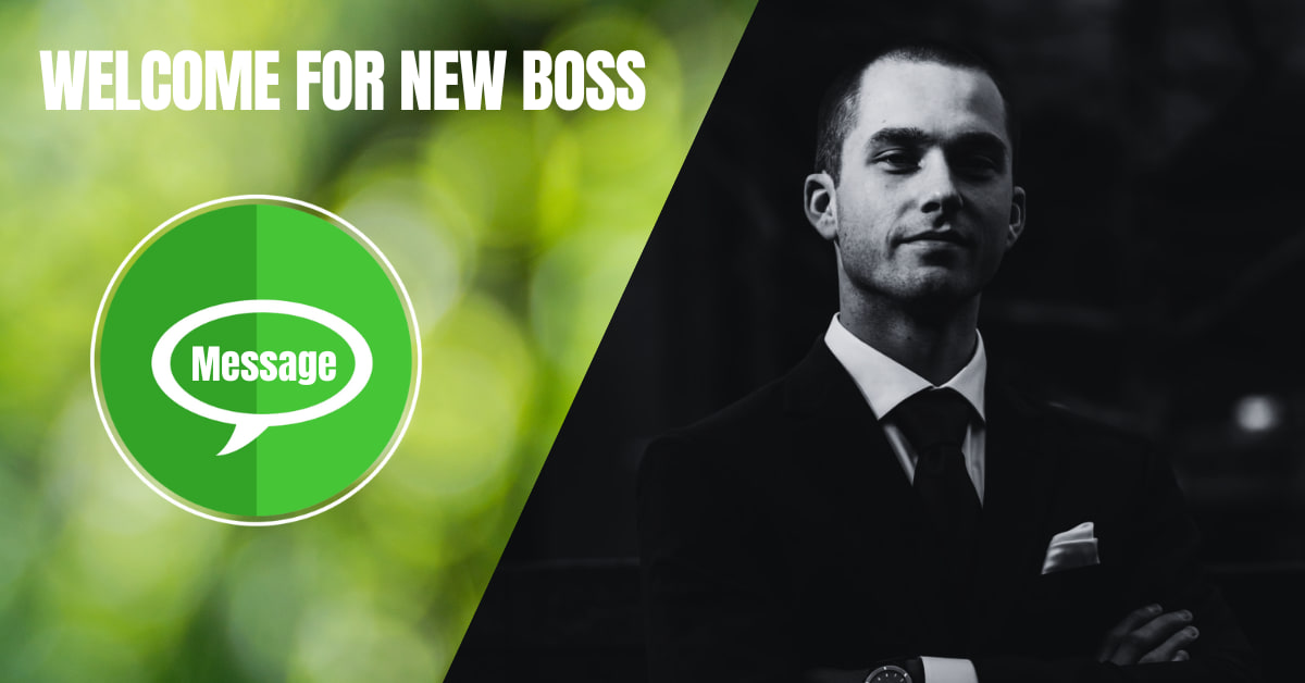 Welcome for new boss
