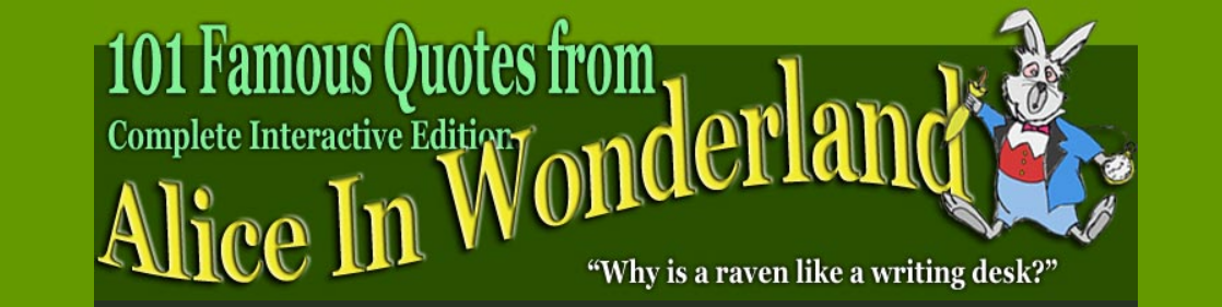 101 Famous 'Alice In Wonderland' Quotes EBook Reviews